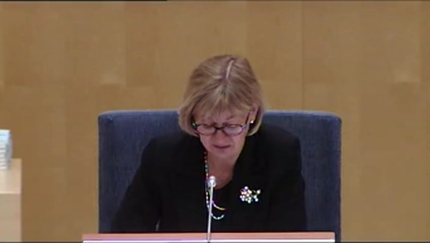 Stillbild från debatten i kammaren