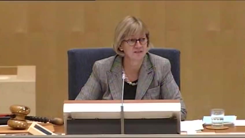 Stillbild från debatten i kammaren