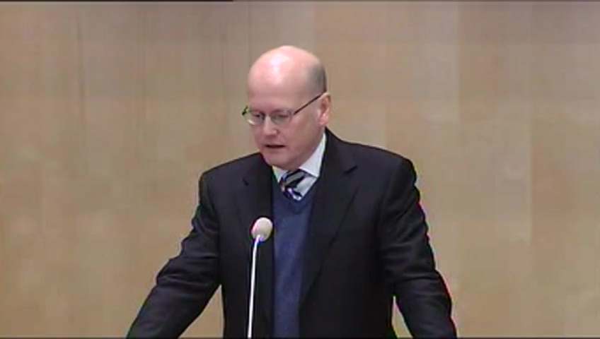 Stillbild från Debatt om förslag: Utgiftsramar och beräkning av statsinkomsterna 
