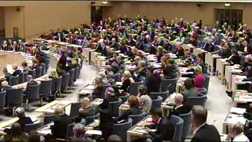 Stillbild från debatten i kammaren