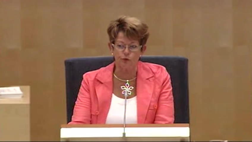Stillbild från debatten i kammaren