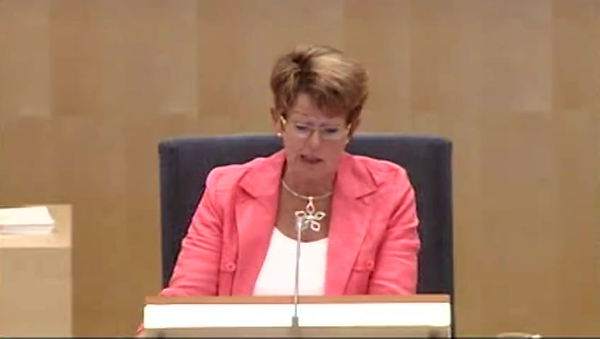 Stillbild från debatten i kammaren