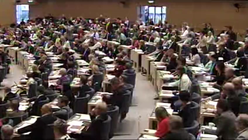 Stillbild från debatten i kammaren