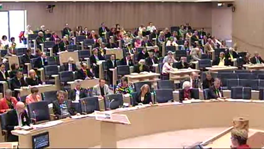 Stillbild från debatten i kammaren