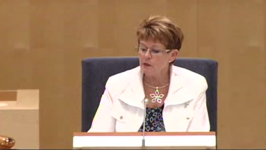 Stillbild från debatten i kammaren