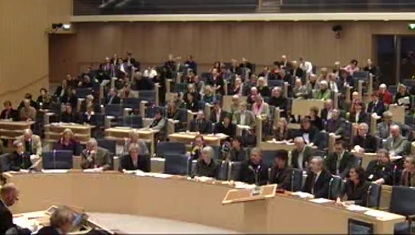 Stillbild från debatten i kammaren