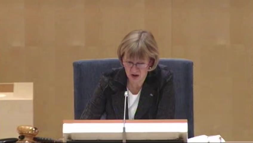 Stillbild från debatten i kammaren