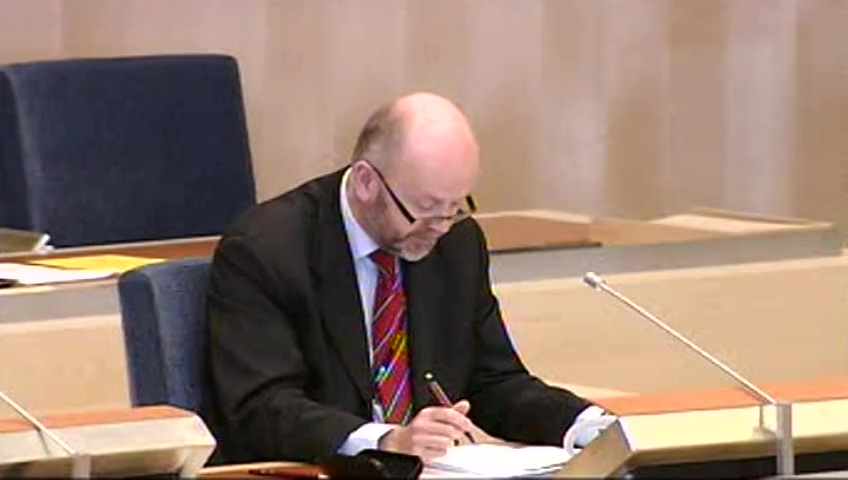 Stillbild från debatten i kammaren