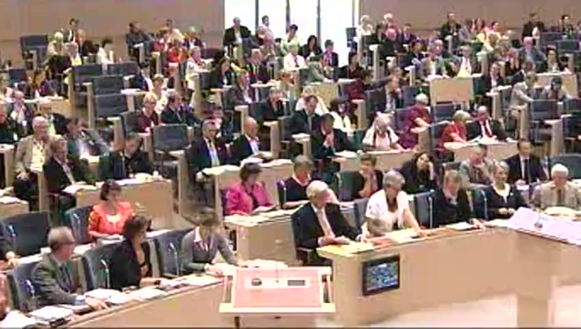 Stillbild från debatten i kammaren
