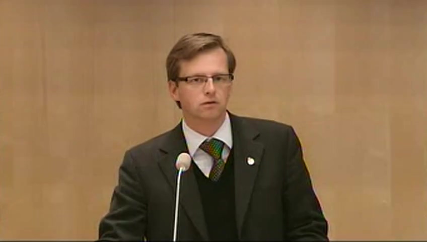 Stillbild från Debatt om förslag: bet 2008/09 UbU14 