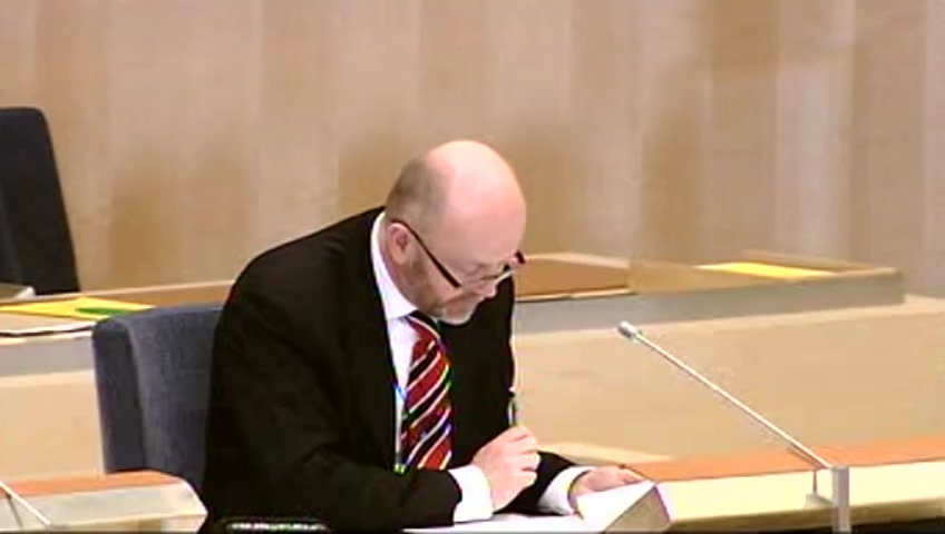 Stillbild från debatten i kammaren