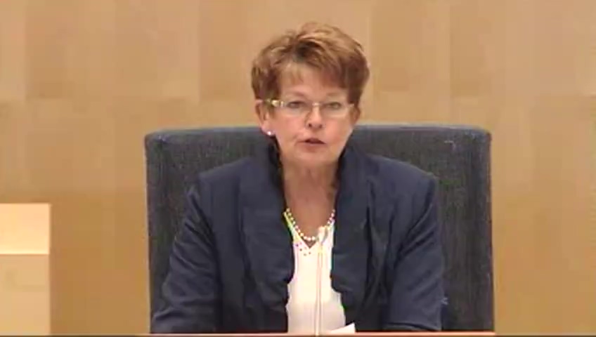 Stillbild från debatten i kammaren