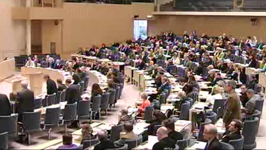 Stillbild från debatten i kammaren