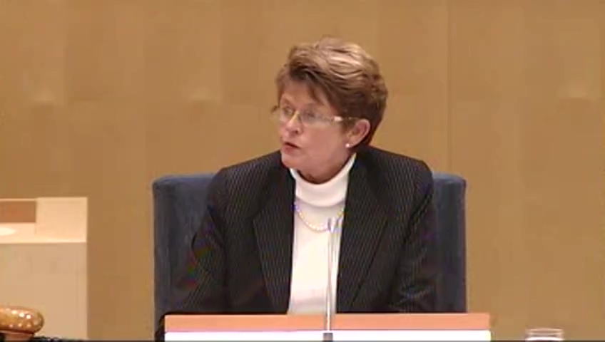 Stillbild från debatten i kammaren