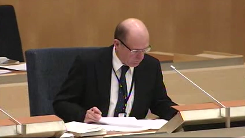 Stillbild från debatten i kammaren
