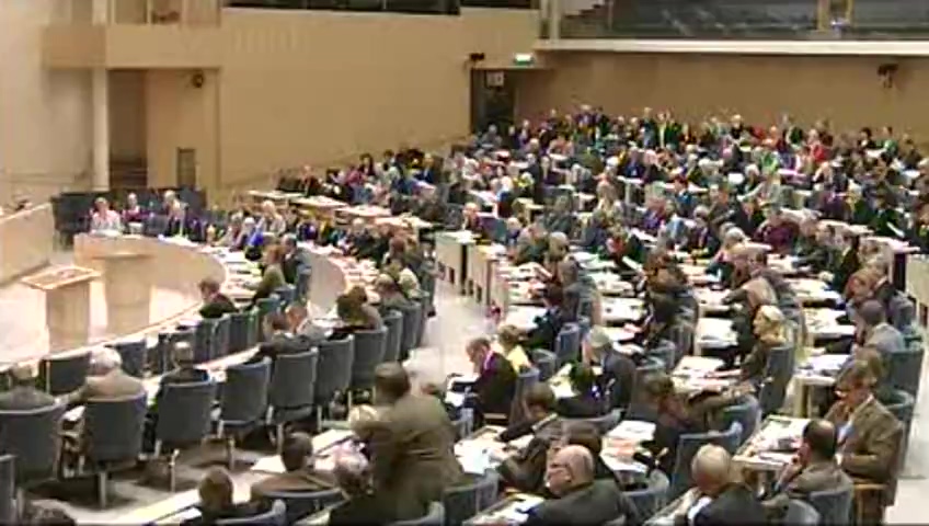 Stillbild från debatten i kammaren