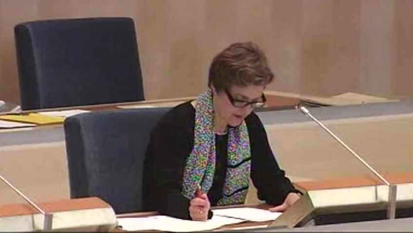 Stillbild från debatten i kammaren