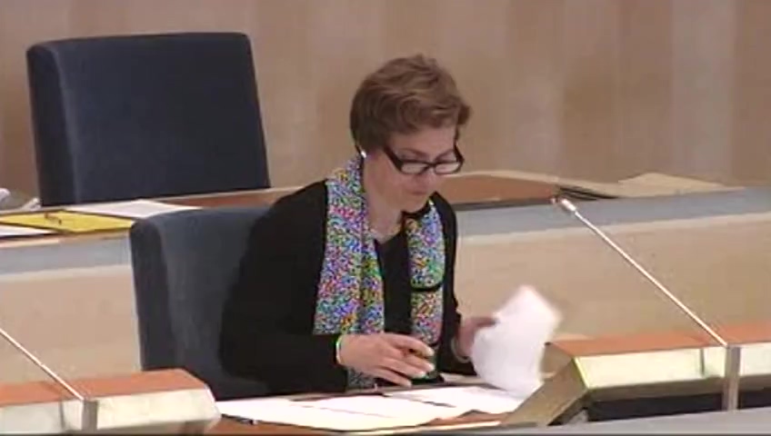 Stillbild från debatten i kammaren
