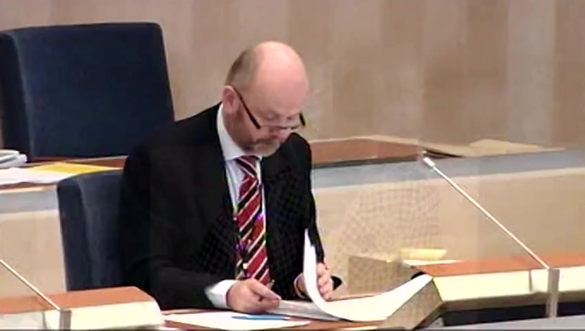Stillbild från debatten i kammaren