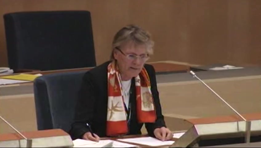 Stillbild från debatten i kammaren