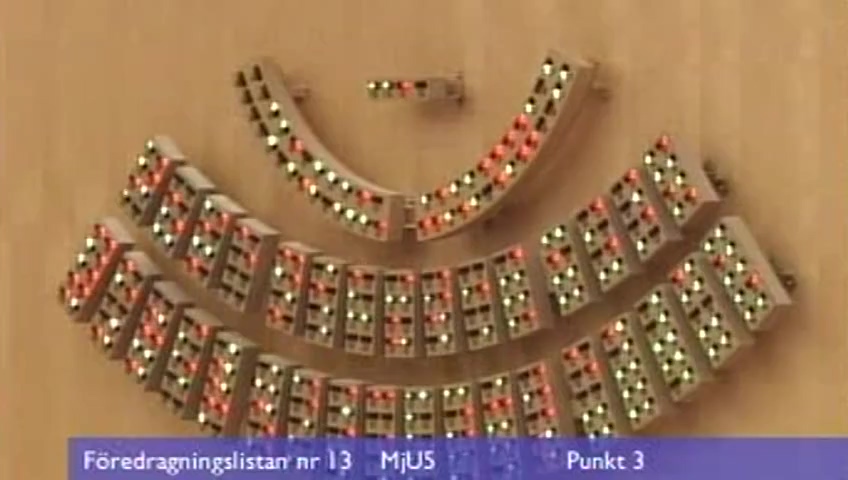 Stillbild från debatten i kammaren