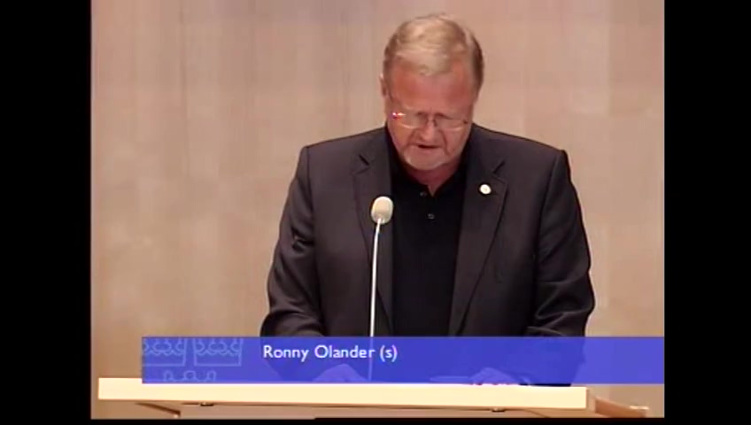 Stillbild från debatten i kammaren