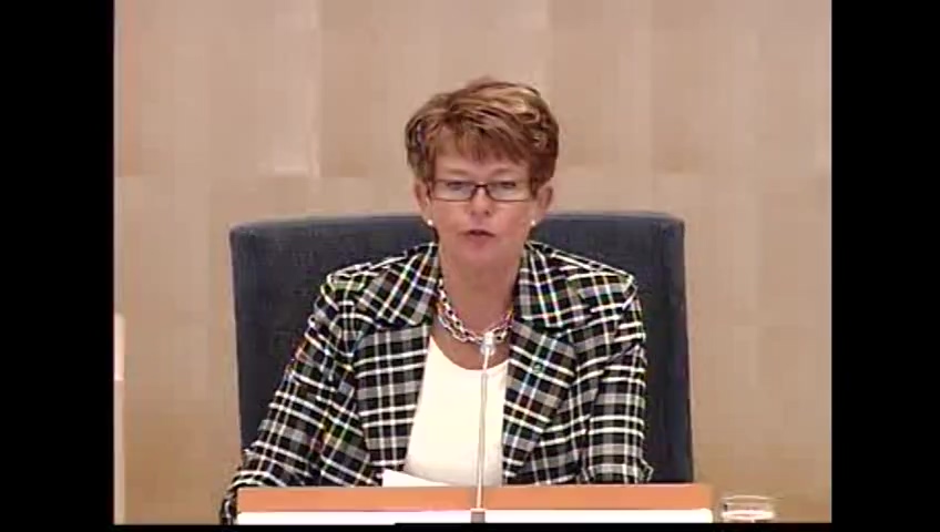 Stillbild från debatten i kammaren