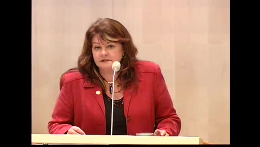 Stillbild från debatten i kammaren