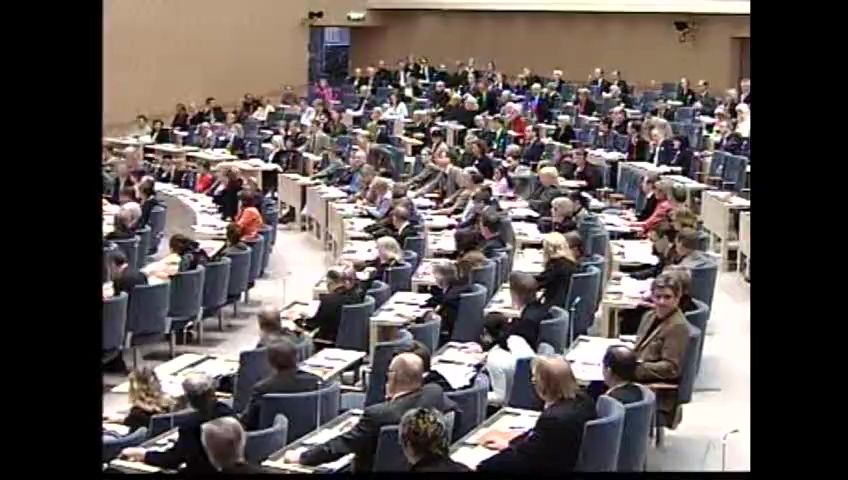 Stillbild från debatten i kammaren