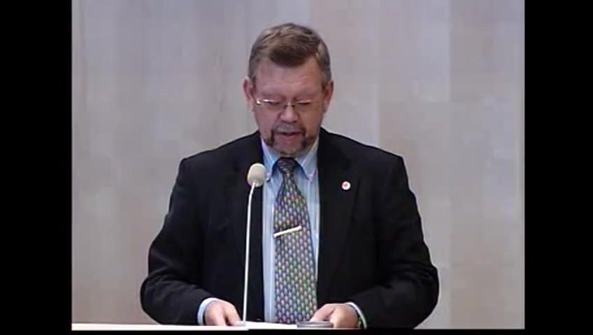 Stillbild från debatten i kammaren