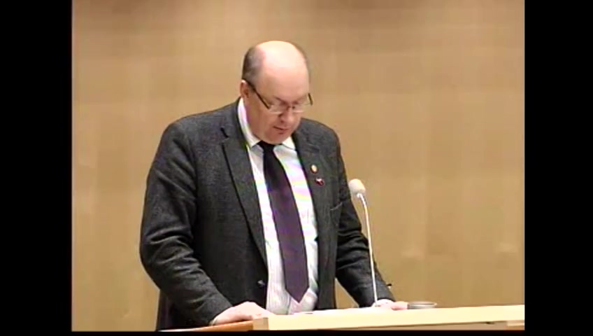 Stillbild från debatten i kammaren