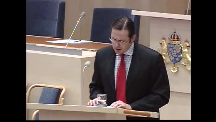 Stillbild från Interpellationsdebatt: Sveriges handlingsutrymme i EU:s skatteharmoniseringsprocess