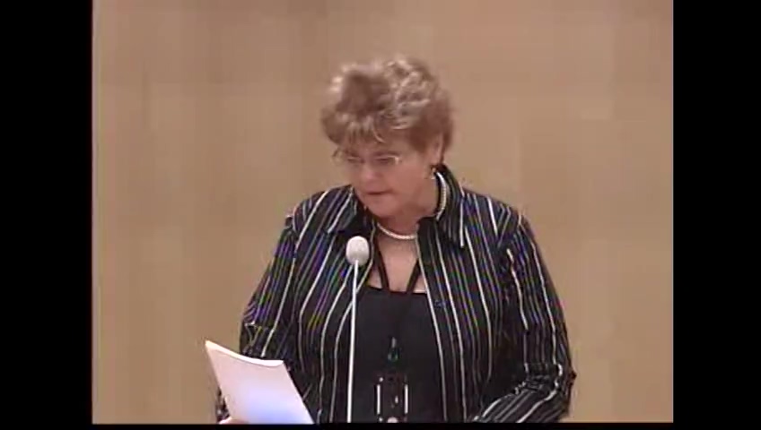 Stillbild från debatten i kammaren
