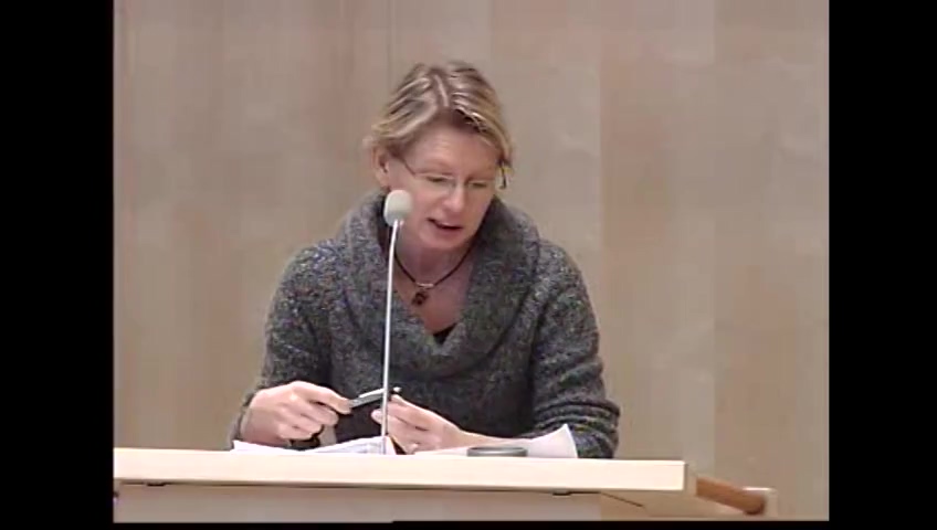 Stillbild från debatten i kammaren
