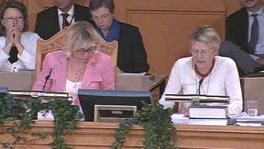 Stillbild från debatten i kammaren