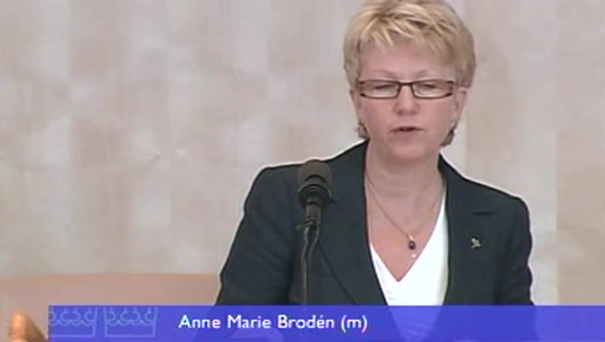 Stillbild från Debatt om förslag: Uppföljning av Nationella handlingsplanen för handikappolitiken