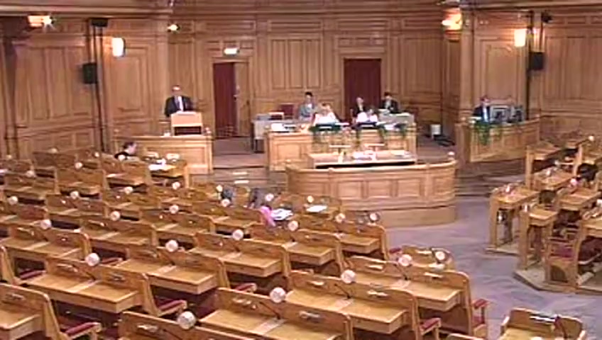 Stillbild från Interpellationsdebatt: Återlämnande av den svenska kyrkan i S:t Petersburg