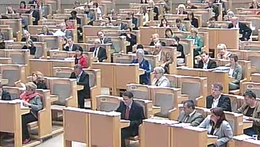 Stillbild från debatten i kammaren