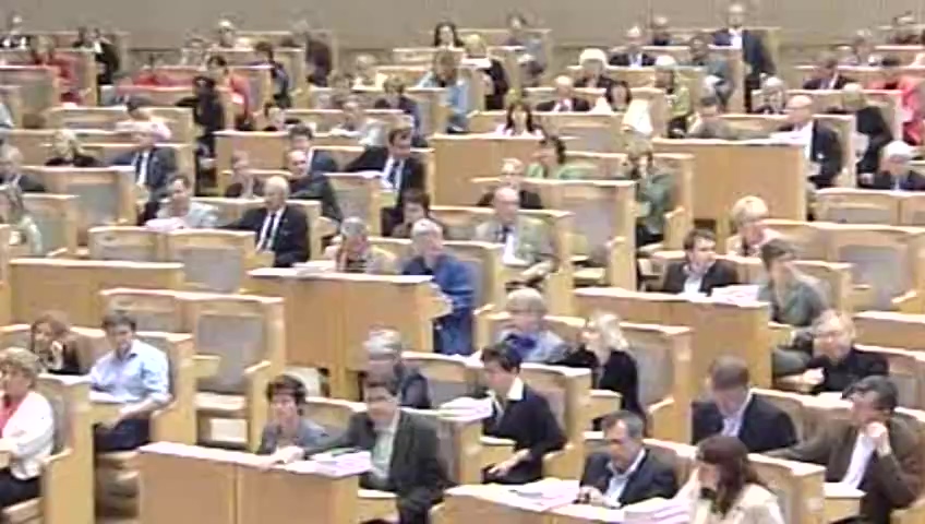 Stillbild från debatten i kammaren