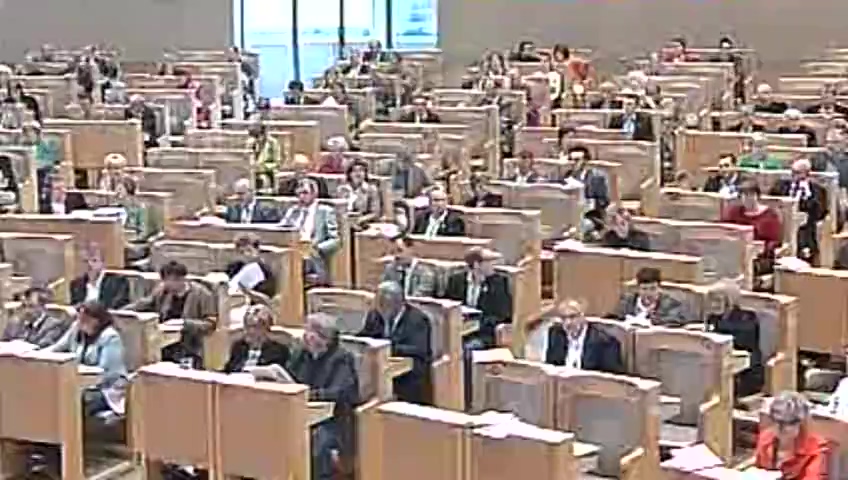 Stillbild från debatten i kammaren