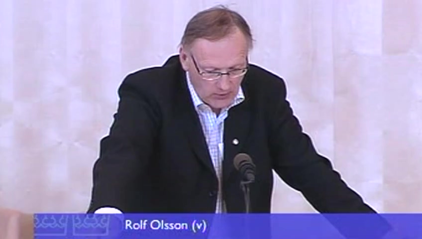 Stillbild från debatten i kammaren