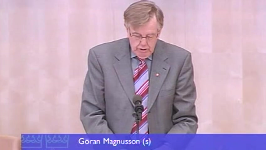 Stillbild från Debatt om förslag: Regeringens krisberedskap och krishantering i samband med flodvågskatastrofen 2004