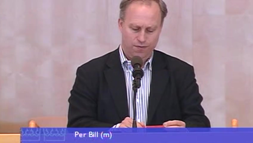 Stillbild från debatten i kammaren