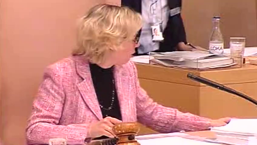 Stillbild från debatten i kammaren