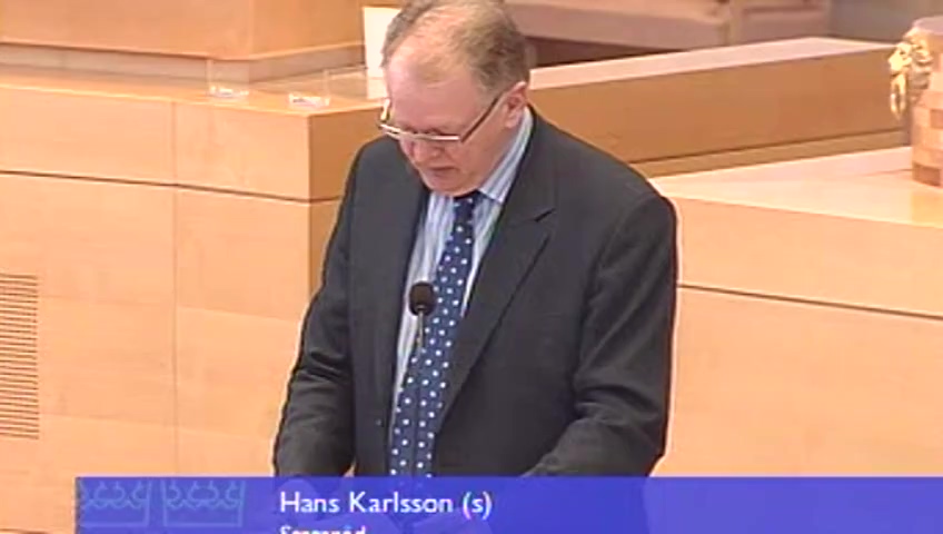 Stillbild från Interpellationsdebatt: Sjukförsäkringen