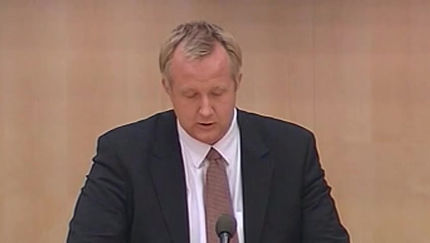 Stillbild från debatten i kammaren