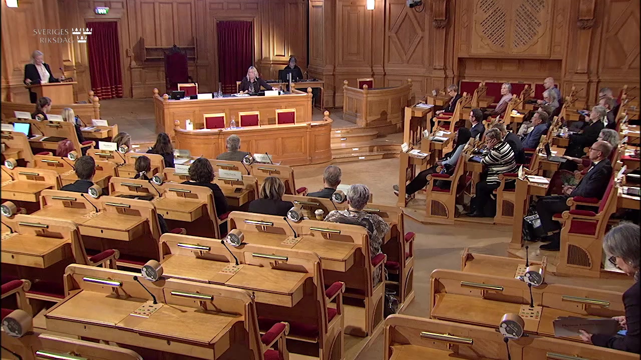 Stillbild från Öppen utfrågning: Öppen utfrågning om riksrevisorns årliga rapport 2022