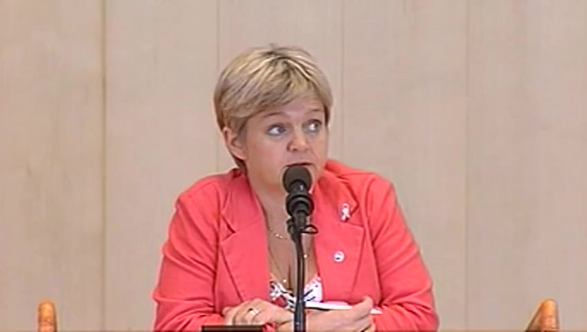 Stillbild från debatten i kammaren