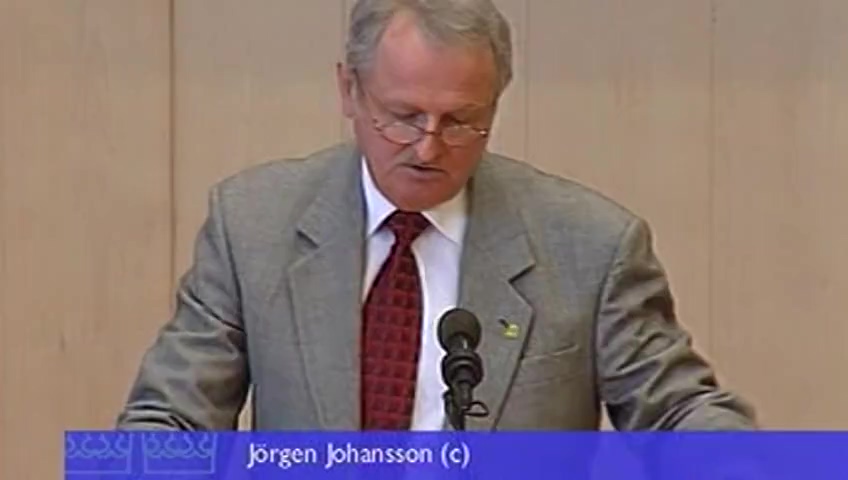 Stillbild från debatten i kammaren