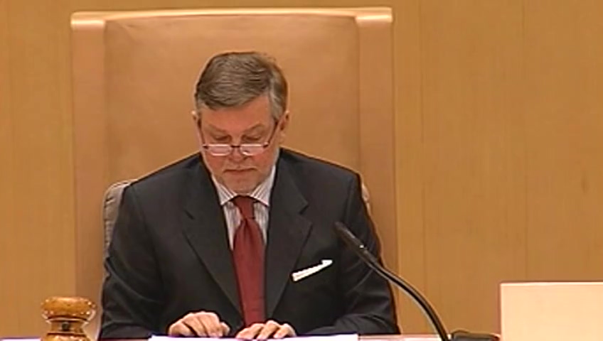 Stillbild från debatten i kammaren